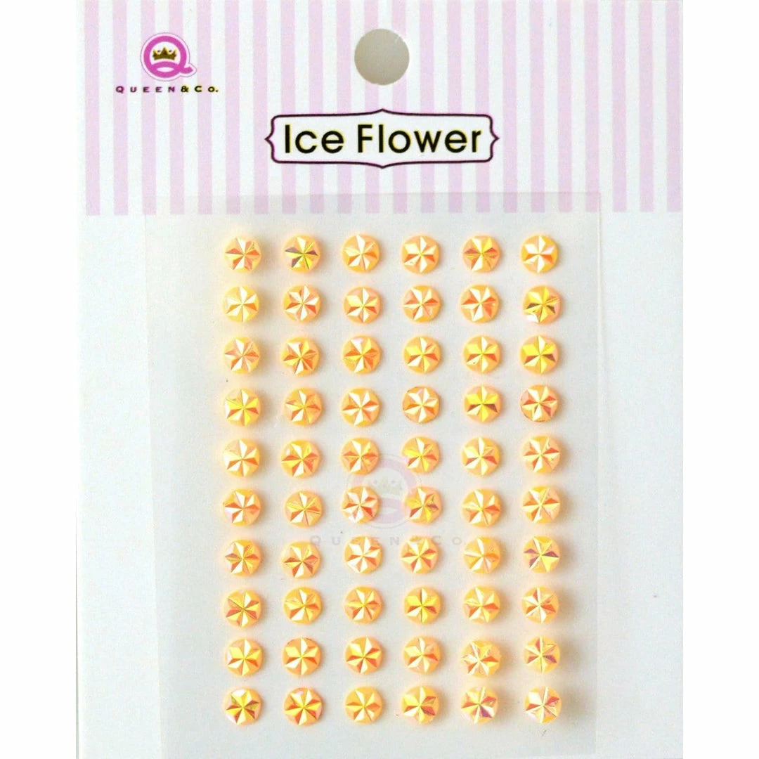 Queen & Co Bling Ice Flower Orange 1 Queen & Co Bling Ice Flower Orange