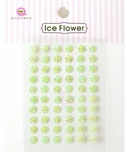 Queen & Co Ice Flower Green Bling