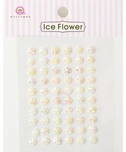 Queen & Co Ice Flower White Bling