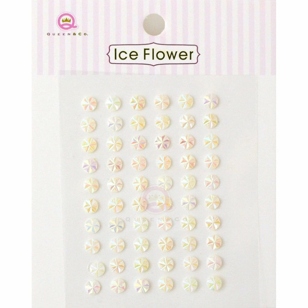 Queen & Co Ice Flower White Bling 1 Queen & Co Ice Flower White Bling