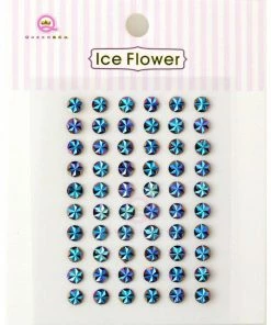 Queen & Co Bling Ice Flower Black