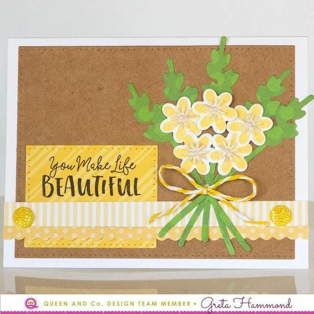 Queen & Co Love Jar Flower & Stem Dies 6 Queen & Co Love Jar Flower & Stem Dies