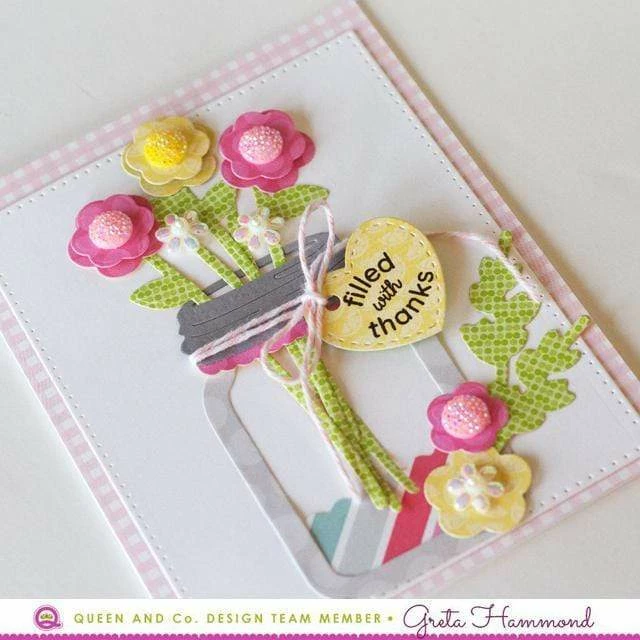 Queen & Co Love Jar Flower & Stem Dies 3 Queen & Co Love Jar Flower & Stem Dies