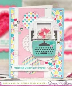 Queen & Co Shaped Shaker Kits Love Letter Shaped Shaker