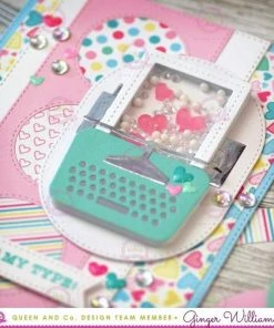 Queen & Co Shaped Shaker Kits Love Letter Shaped Shaker