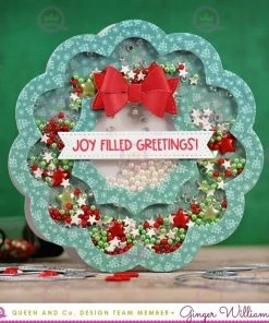 Queen & Co Coming Soon Wreath Shaped Shaker