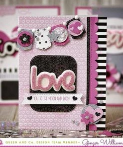 Queen & Co Word Dies Love Sentiment Stackers 17 Queen & Co Word Dies Love Sentiment Stackers