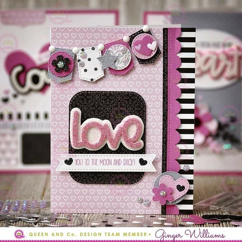 Queen & Co Word Dies Love Sentiment Stackers 5 Queen & Co Word Dies Love Sentiment Stackers