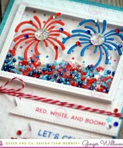 Queen & Co Shaped Shaker Kits Patriotic Shaped Shaker