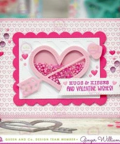 Queen & Co Shaped Shaker Kits Love Letter Shaped Shaker