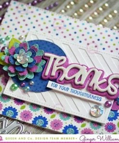 Queen & Co Thanks Sentiment Stacker Kit