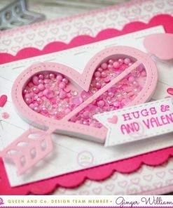 Queen & Co Shaped Shaker Kits Love Letter Shaped Shaker