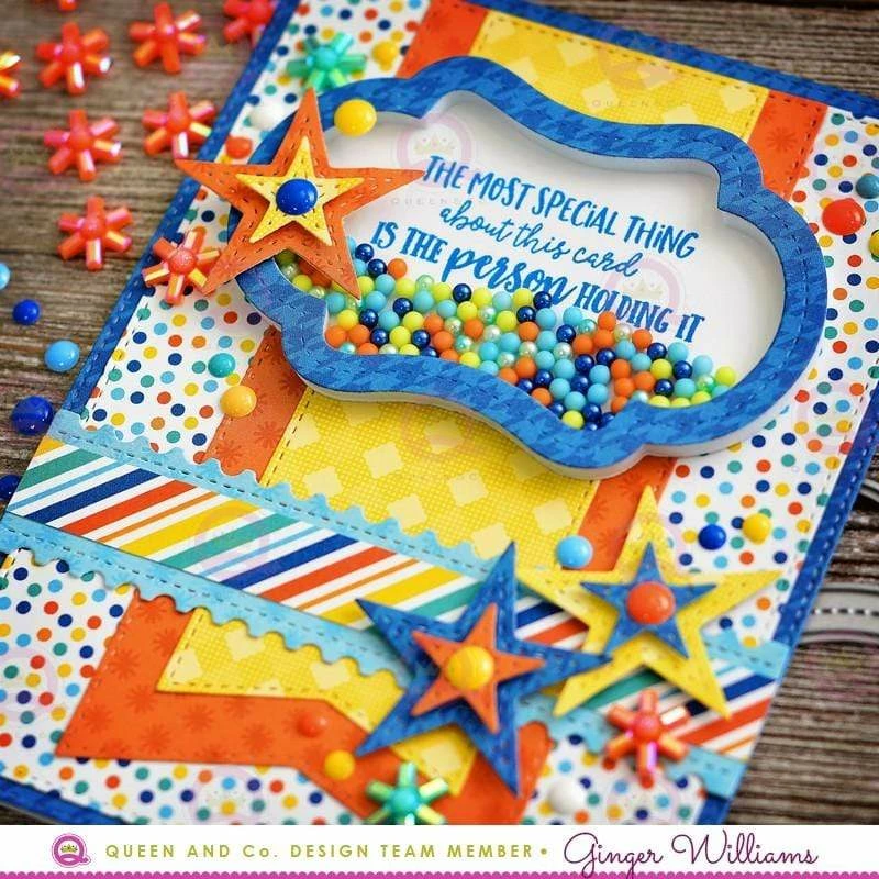 Queen & Co Frames Shaped Shaker Kit 4 Queen & Co Frames Shaped Shaker Kit