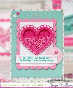 Queen & Co Shaped Shaker Kits Love Letter Shaped Shaker