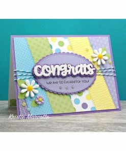 Queen & Co Congrats Sentiment Stacker Kit Word Dies