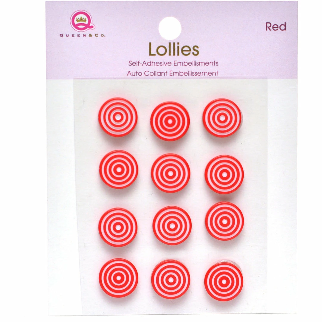 Queen & Co Lollies Red Bling 1 Queen & Co Lollies Red Bling