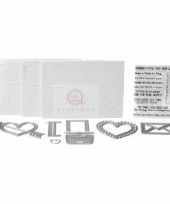 Queen & Co Shaped Shaker Kits Love Letter Shaped Shaker