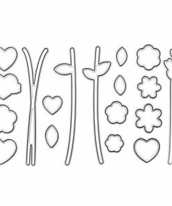 Queen & Co Love Jar Flower & Stem Dies