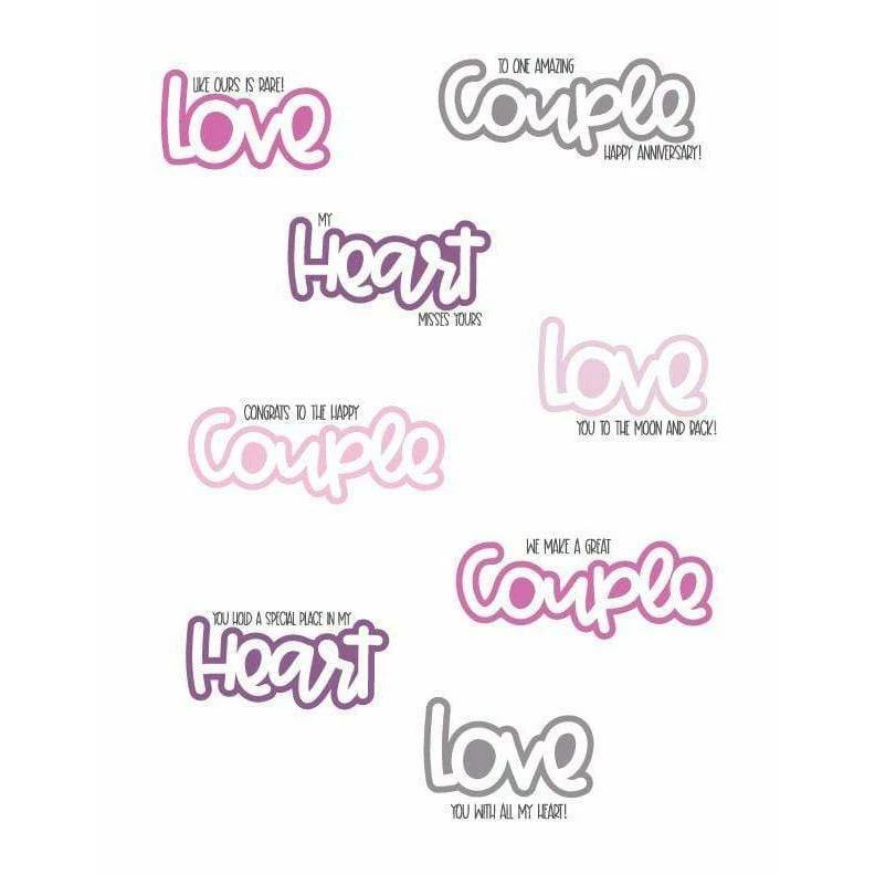 Queen & Co Word Dies Love Sentiment Stackers 12 Queen & Co Word Dies Love Sentiment Stackers