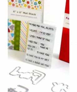 Queen & Co Word Dies Friends Sentiment Stacker Kit