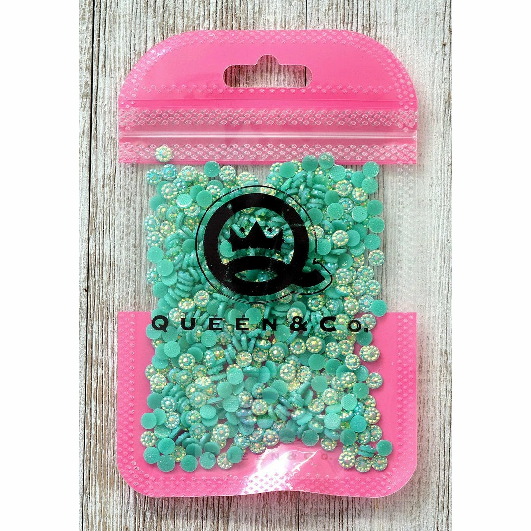 Queen & Co Posies Teal Toppings 2 Queen & Co Posies Teal Toppings