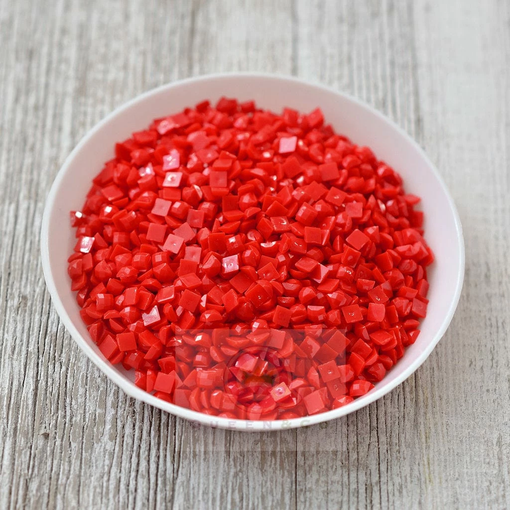 Queen & Co Princess Square Red Toppings 1 Queen & Co Princess Square Red Toppings