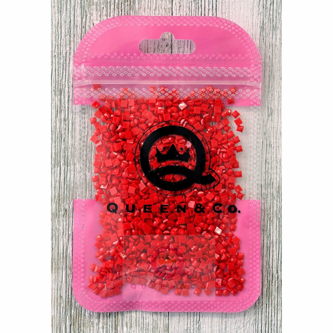 Queen & Co Princess Square Red Toppings 2 Queen & Co Princess Square Red Toppings