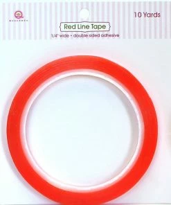 Queen & Co Adhesive Red Line Tape 1/4"