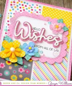 Queen & Co Word Dies Hello Sentiment Stackers