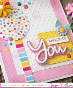 Queen & Co Word Dies Hello Sentiment Stackers