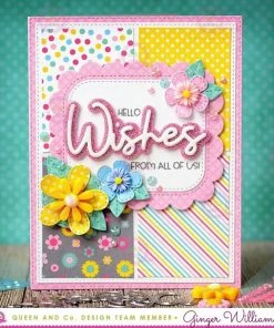 Queen & Co Word Dies Hello Sentiment Stackers