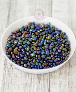 Queen & Co Toppings Metallic Sea Glass Black