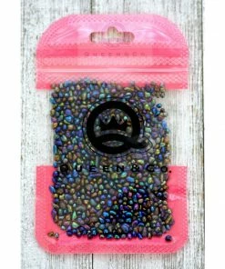 Queen & Co Toppings Metallic Sea Glass Black