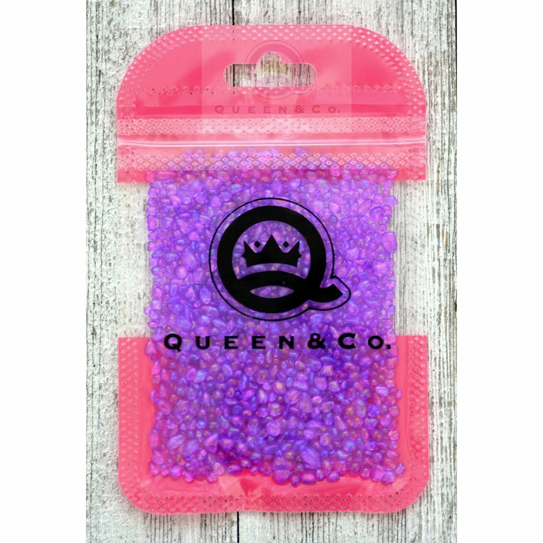 Queen & Co Toppings Sea Glass Purple 2 Queen & Co Toppings Sea Glass Purple