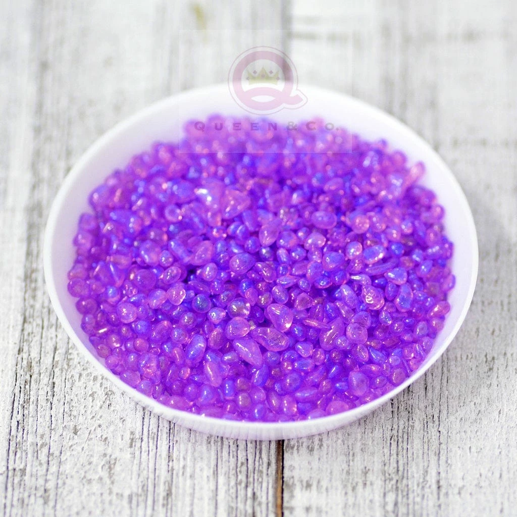 Queen & Co Toppings Sea Glass Purple 1 Queen & Co Toppings Sea Glass Purple