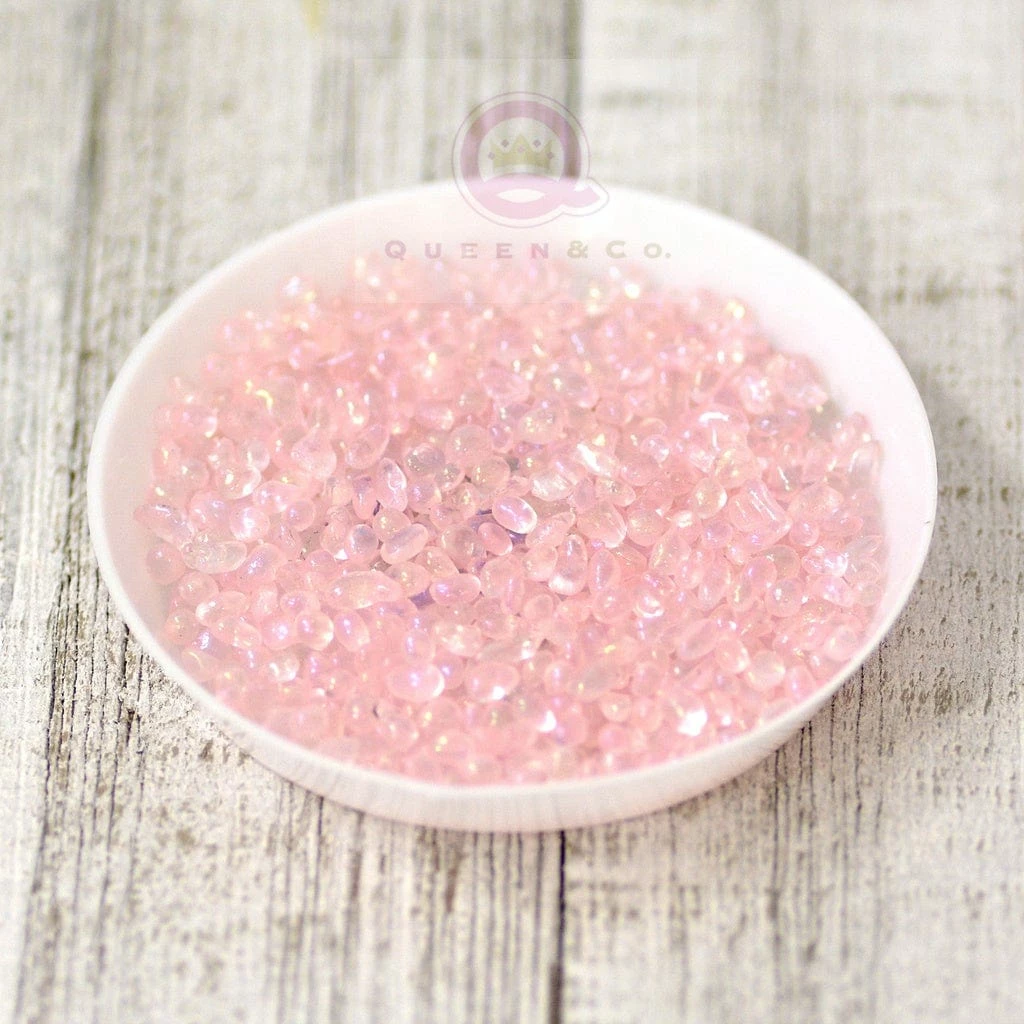 Queen & Co Toppings Sea Glass Pink 1 Queen & Co Toppings Sea Glass Pink