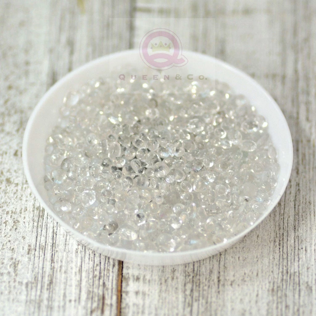 Queen & Co Sea Glass Clear 1 Queen & Co Sea Glass Clear