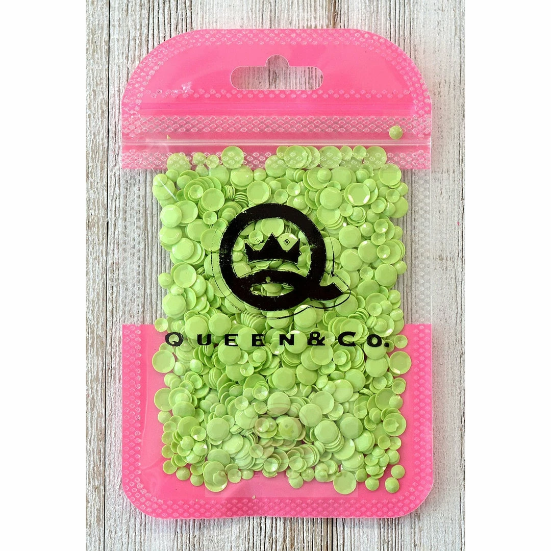 Queen & Co Toppings Sequins Green 2 Queen & Co Toppings Sequins Green