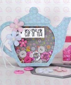 Queen & Co Teapot Shaped Card Kit. Coming Soon