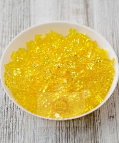 Queen & Co Sparkle Square Yellow - Limit 1 Toppings