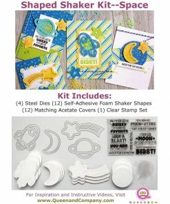 Queen & Co Shaped Shaker Kits Space Shaped Shaker Kit