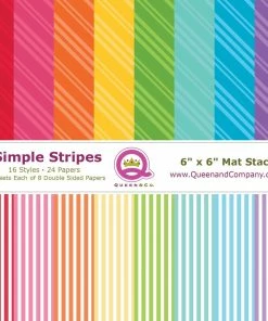 Queen & Co Paper Pads Stripes Paper Pad