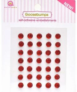Queen & Co Bling Goosebumps Red