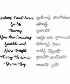 Queen & Co Word Dies Set #1