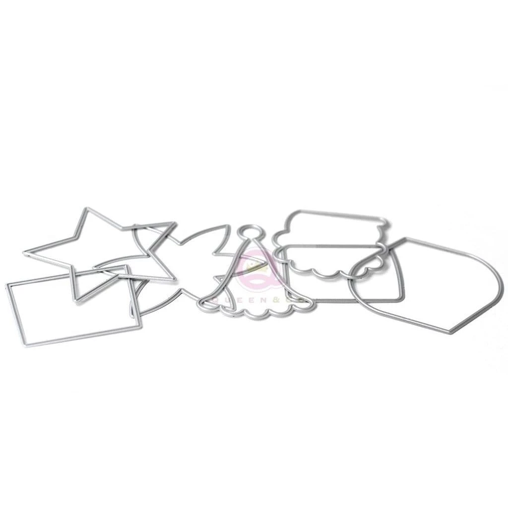 Queen & Co Heartfelt Holiday Outline Dies 1 Queen & Co Heartfelt Holiday Outline Dies