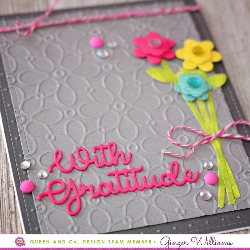 Queen & Co Love Jar Flower & Stem Dies 4 Queen & Co Love Jar Flower & Stem Dies