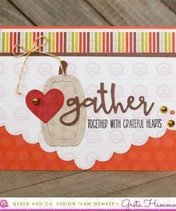 Queen & Co Fall Sentiment Stackers Word Dies