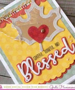 Queen & Co Fall Sentiment Stackers Word Dies