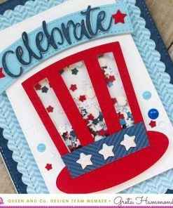 Queen & Co Shaped Shaker Kits Patriotic Shaped Shaker