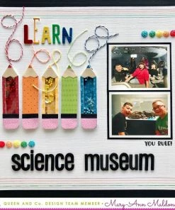 Queen & Co Shaped Shaker Kits School Days Shaped Shaker Kit